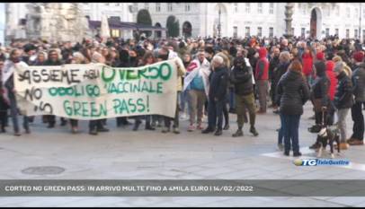 TRIESTE | CORTEO NO GREEN PASS: IN ARRIVO MULTE FINO A 4MILA EURO