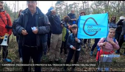 TRIESTE | 'CAMINOVIA': PASSEGGIATA DI PROTESTA SUL TRACCIATO DELL'OPERA