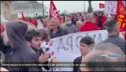 TRIESTE | PRIMO MAGGIO DI SCONTRI FRA SINDACATI E NO GREEN PASS