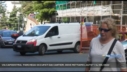 TRIESTE | VIA CAPODISTRIA: 'PARCHEGGI OCCUPATI DAI CANTIERI