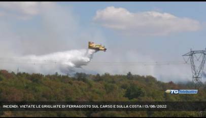 TRIESTE | INCENDI: VIETATE LE GRIGLIATE DI FERRAGOSTO SUL CARSO E SULLA COSTA