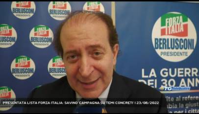 TRIESTE | PRESENTATA LISTA FORZA ITALIA: SAVINO 'CAMPAGNA SU TEMI CONCRETI'