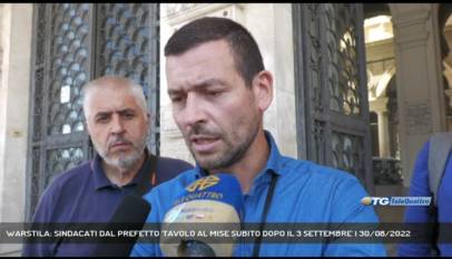 TRIESTE | WARSTILA: SINDACATI DAL PREFETTO 'TAVOLO AL MISE SUBITO DOPO IL 3 SETTEMBRE'