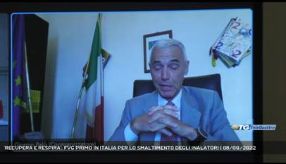 TRIESTE | 'RECUPERA E RESPIRA': FVG PRIMO IN ITALIA PER LO SMALTIMENTO DEGLI INALATORI