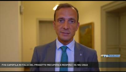 TRIESTE | FVG CAPOFILA IN ITALIA DEL PROGETTO 'RECUPERA E RESPIRA'