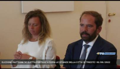 TRIESTE | ELEZIONI: MATTEONI 'SE ELETTA PORTERO' A ROMA LE ISTANZE DELLA CITTA' DI TRIESTE'