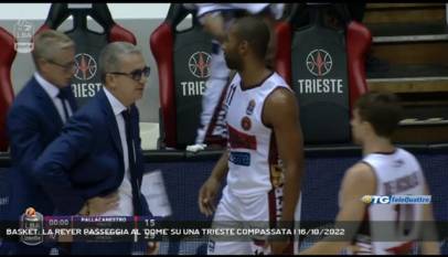 TRIESTE | BASKET: LA REYER PASSEGGIA AL 'DOME' SU UNA TRIESTE COMPASSATA