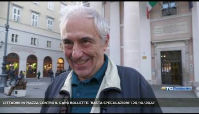 TRIESTE | CITTADINI IN PIAZZA CONTRO IL CARO BOLLETTE: 'BASTA SPECULAZIONI'