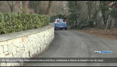 TRIESTE | RAPINA IN COSTIERA: MINACCIATO CON LA PISTOLA