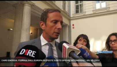 TRIESTE | CARO ENERGIA: FEDRIGA 'DALL'EUROPA RISPOSTE SUBITO OPPURE AFFONDIAMO'