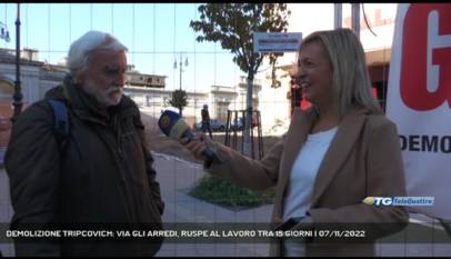 TRIESTE | DEMOLIZIONE TRIPCOVICH: VIA GLI ARREDI