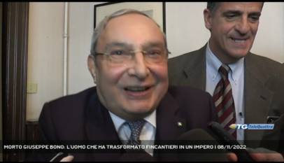 TRIESTE | MORTO GIUSEPPE BONO: L'UOMO CHE HA TRASFORMATO FINCANTIERI IN UN IMPERO