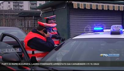 TRIESTE | FURTI DI RAME IN EUROPA: LADRO ITINERANTE ARRESTATO DAI CARABINIERI