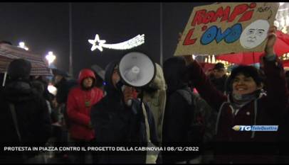 TRIESTE | PROTESTA IN PIAZZA CONTRO IL PROGETTO DELLA CABINOVIA