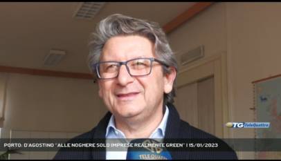 TRIESTE | PORTO: D’AGOSTINO “ALLE NOGHERE SOLO IMPRESE REALMENTE GREEN”