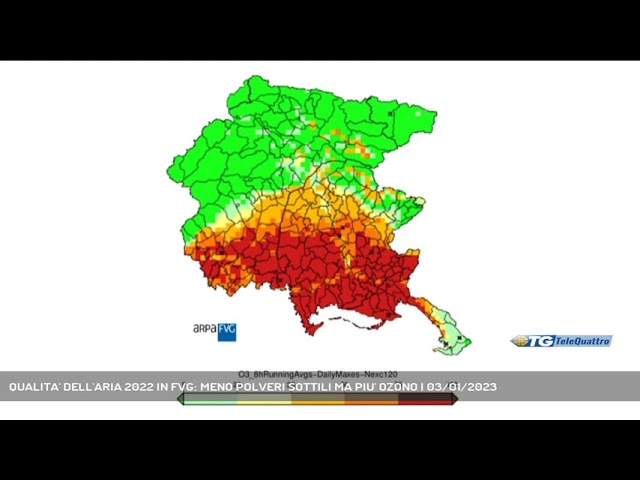 TRIESTE, QUALITA' DELL'ARIA 2022 IN FVG: MENO POLVERI SOTTILI MA PIU'  OZONO - TELEQUATTRO