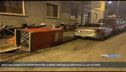 TRIESTE | NEVE SUL CARSO E 40 INTERVENTI PER LA BORA