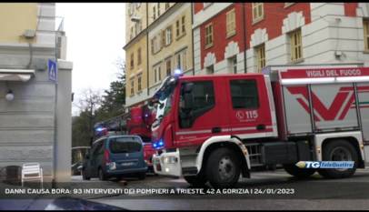 TRIESTE | DANNI CAUSA BORA: 93 INTERVENTI DEI POMPIERI A TRIESTE