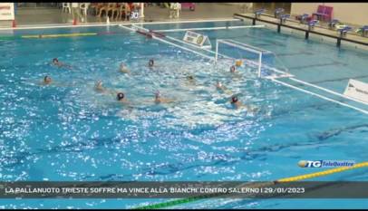 TRIESTE | LA PALLANUOTO TRIESTE SOFFRE MA VINCE ALLA 'BIANCHI' CONTRO SALERNO